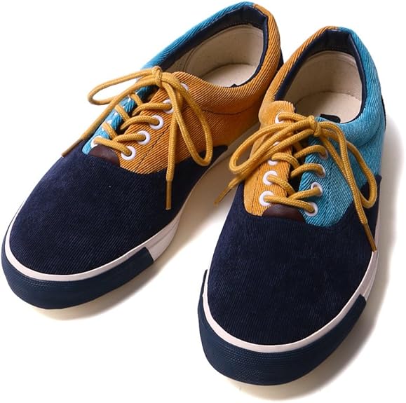 Amazon Ariku アリク コーデュロイ ローカット スニーカー メンズ 靴 シューズ デッキシューズ 秋 冬 ネイビー L Ariku ローファー スリッポン