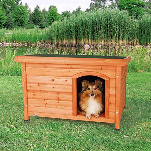 TRIXIE wetterfestes und aufklappbares Hundehaus"natura Hundehütte Classic Flachdach, SâM: 85 à 58 à 60 cm, braun"- 39551 – Bild 7