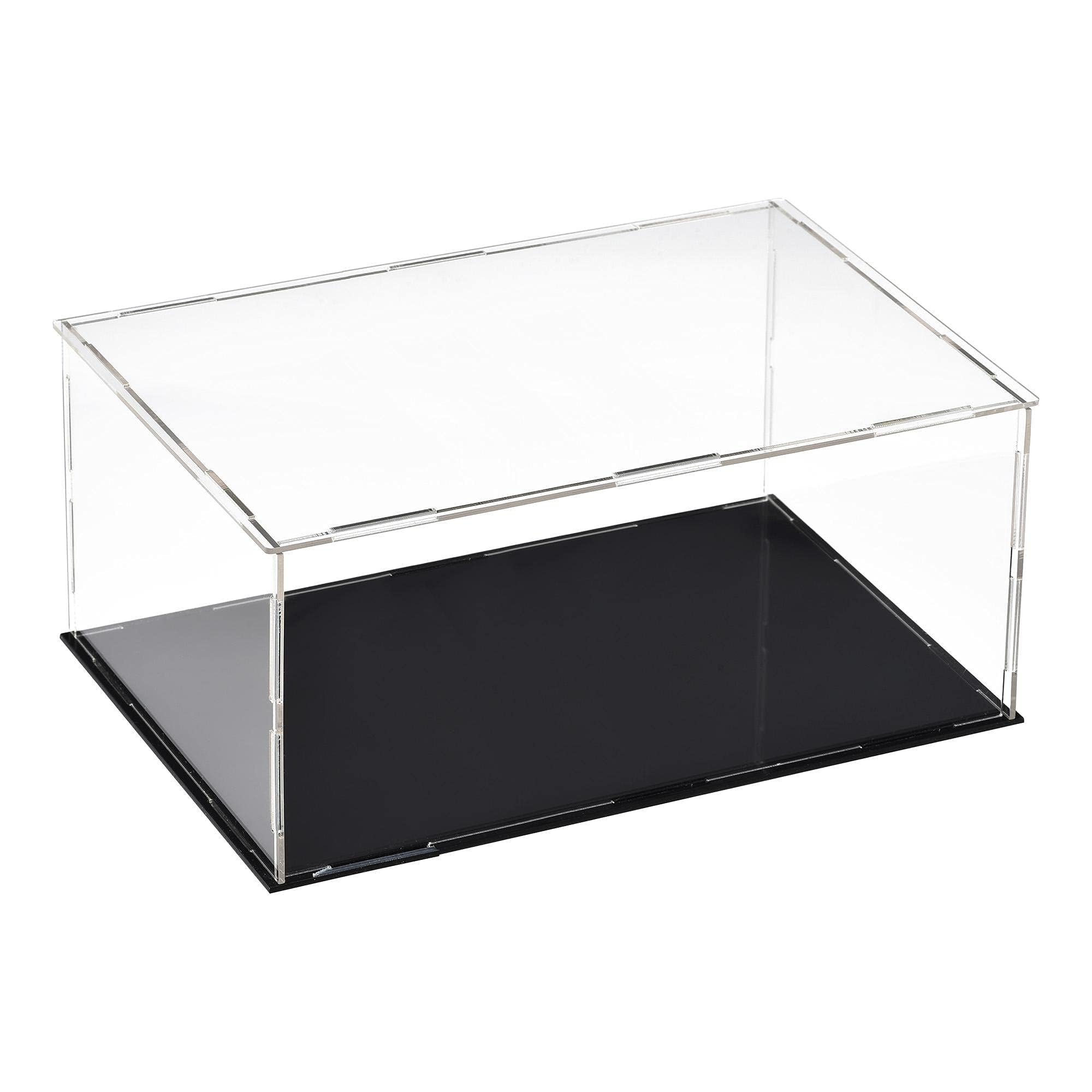 TOP-VIGOR Acrylic Clear Display Case, 30 x 20 x 15cm Assemble Dustproof Protection Countertop Box, Showcase Cube Collectibles Show Box for Figures Toys Home Storage