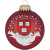 RFSJ Harvard Shield Glass Ornament, Red