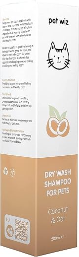 Pet Wiz Vet Approved Dry Shampoo for Pets Coconut & Oat Waterless view 6