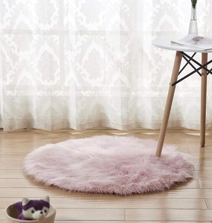 Amazon.de: Bereich Wohnzimmer Teppiche, Rosa Weich Kunstpelz Wolle