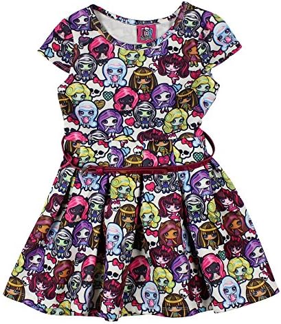 Monster High Purple Skater Dress With Belt 4-6X (6/6X)