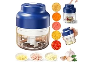 Electric Mini Garlic Chopper Set,2026 New Upgrade Small Garlic Chopper Mincer,Portable Cordless Mini Food Processor,Wireless 