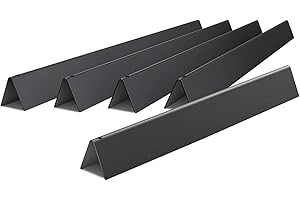 X Home 21.5-Inch Heavier Flavorizer Bars Replacement for Weber Genesis Silver with 2 Burner, Spirit 200 Series (Side Control) Grill Parts, Porcelain-enameled, 5-Pack