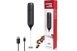 Handheld Coffee Frother,USB-Rechargeable Hand Frother,Adjustable Handheld Milk Frother for Cappuccinos, Hot Chocolate, Milksh