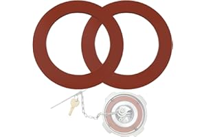 LOBIUTIYA 2 Pack FKM Fuel Tank Cap Gaskets for Freightliner 1/4 Turn Fuel Caps 03-37017-000 03-37017-002 0337017000 0337017002 3 1/2" Diameter 2-Pack Fuel Tank Cap Gasket O-Rings