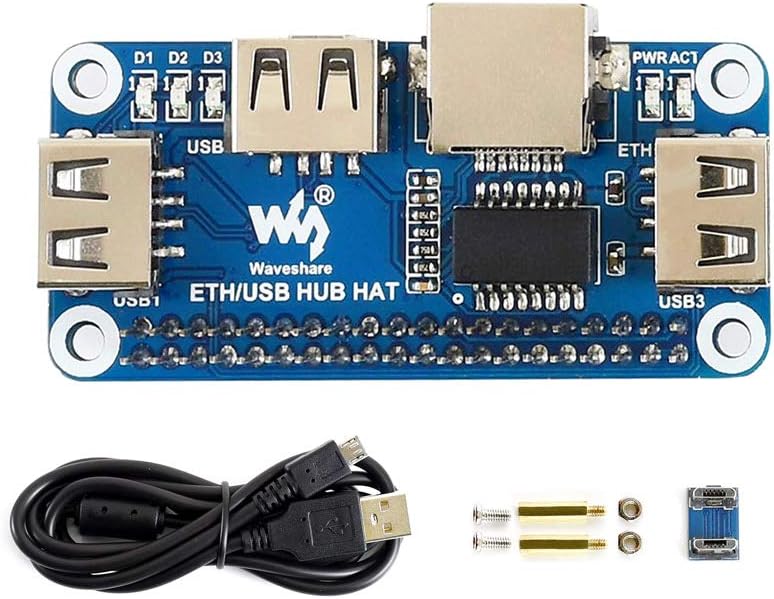 Waveshare HUB Hat for Raspberry Pi Stable Wired