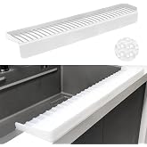 Silicone Sink Edge Protectors - Multifunction Accessories, Splash Guard &amp; Draining Mat for Kitchen, Bathroom Sink, Steel, Granite, Quartz Countertops (Transparent, 4 * 30in)