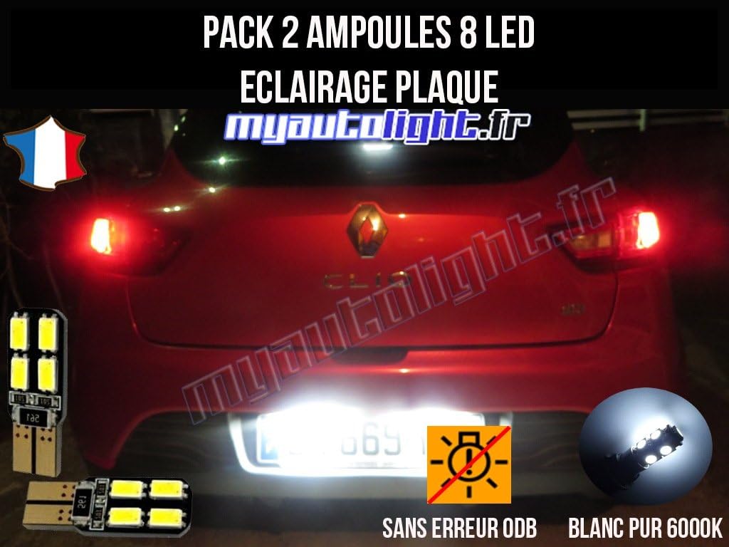 renault clio number plate bulb