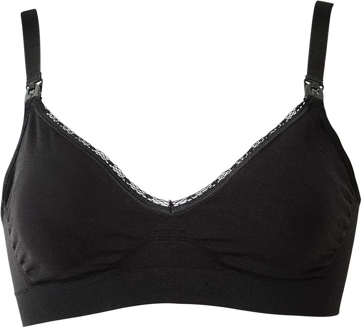 Boob Women's Maternity Nursing Bra Fast Food, Black (Black 0901), X