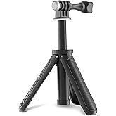REFLEX CAMERA 9.4" 23cm Pocket Selfie Stick - Mini Tripod for Action Cameras 3 Adjustable Heights Compatible with Gopro Hero 13/12/11/10/9/8/Max, DJI Osmo Action 4/3/2/1, Insta 360 & Other Action Cams