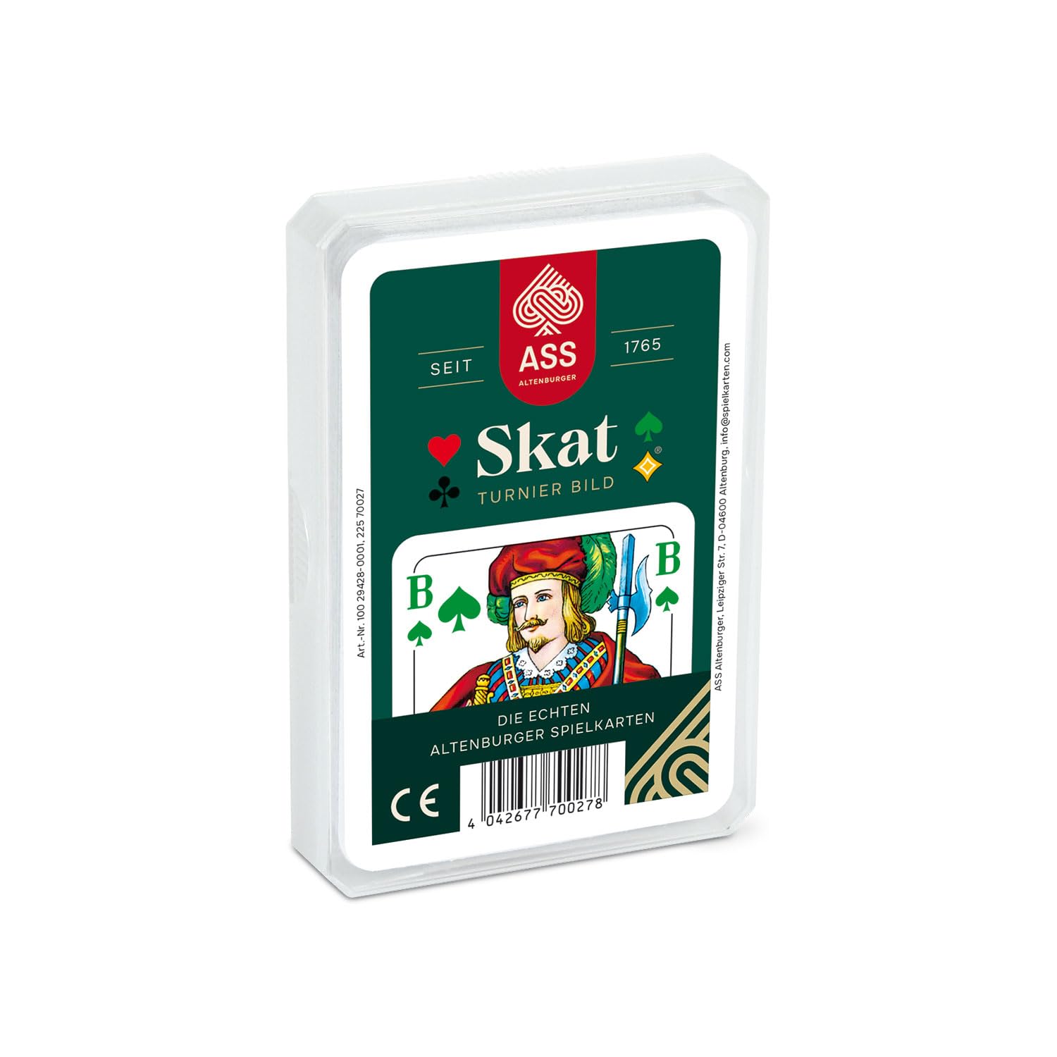 ASS Spielkartenfabrik 22570027 Ass Altenburger 22570027 Skate Tournament Picture, Card Game in Plastic Case, Yellow — image 1