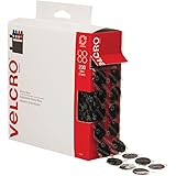 VELCRO Brand - Sticky Back - 3/4 " Coins, 200 Sets - Black