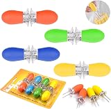 YAAVAAW 8 Pcs Corn Holders Stainless Steel with Silicone Handle view 7