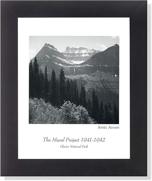 Amazon Com Ansel Adams Glacier Park B W Photo Wall Picture Framed Art Print Posters Prints