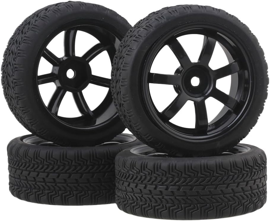 4pcs 65mm Hard Drift Tire For 1/10 Scale RC Drift Car On Road Touring Racing