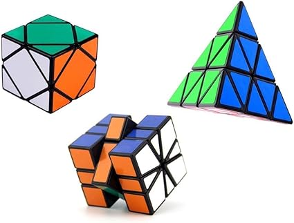 Toy Arena High Speed Skewb Sequre and Pyraminx Magic Rubik Cube Combo