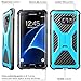 Galaxy S7 Edge Case, i-Blason Prime [Kickstand] Samsung Galaxy S7 Edge 2016 Release [Heavy Duty] [Dual Layer] Combo Holster Cover case with [Locking Belt Swivel Clip] (Blue)