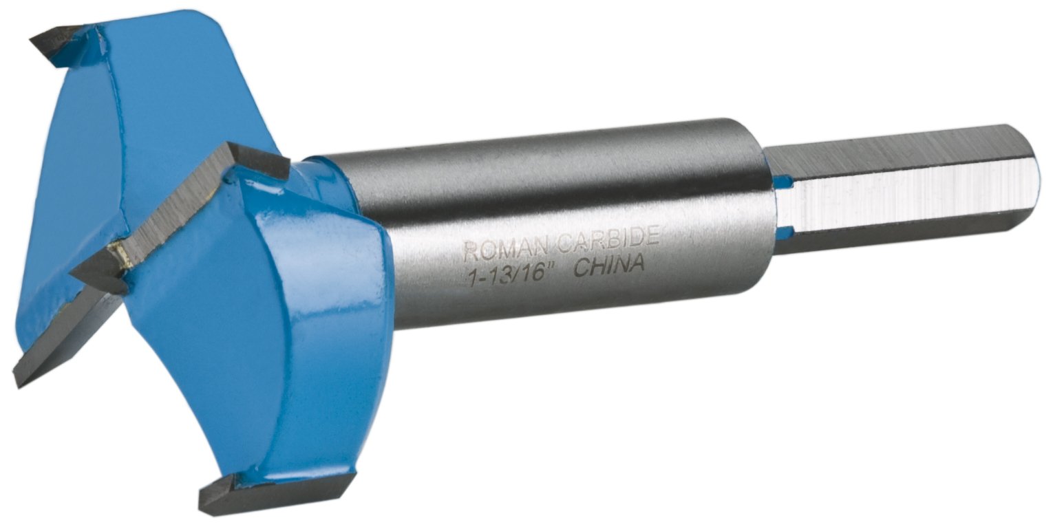 Roman Carbide DC1865 Carbide Forstner Bit, 1-13/16-Inch