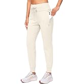 G Gradual Women's Fleece Lined Joggers Water Resistant Hiking Pants | High Waisted, Thermal, Winter, Warm, Cold Weather Running Sweatpants with Pockets