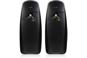 SIISSAPEKSID 2PCS Automatic Air Freshener Spray Dispenser - Commercial and Home Use - Multiple Time Scent/Mist Release Settings for Room/Restroom Sprayer,Air Freshener not Included,Black