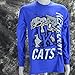 University of Kentucky Super Cats on a Long Sleeve Blue T Shirt