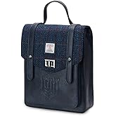 Islander HarrisTweed The Mini Carloway Backpack, Navy Over-Check, Mini