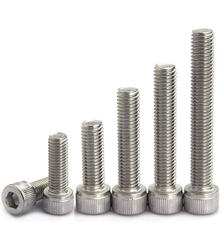 Uxcell M8x20mm Socket Head Bolts - 12.9 Grade Alloy Steel Black Oxide Cap Screws, Fully Threaded, 10 Pack