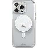 Sonix MagLink Snap Grip | Magnetic Phone Grip Holder and Collapsible Kickstand | Compatible with MagSafe | White Pearl Tort