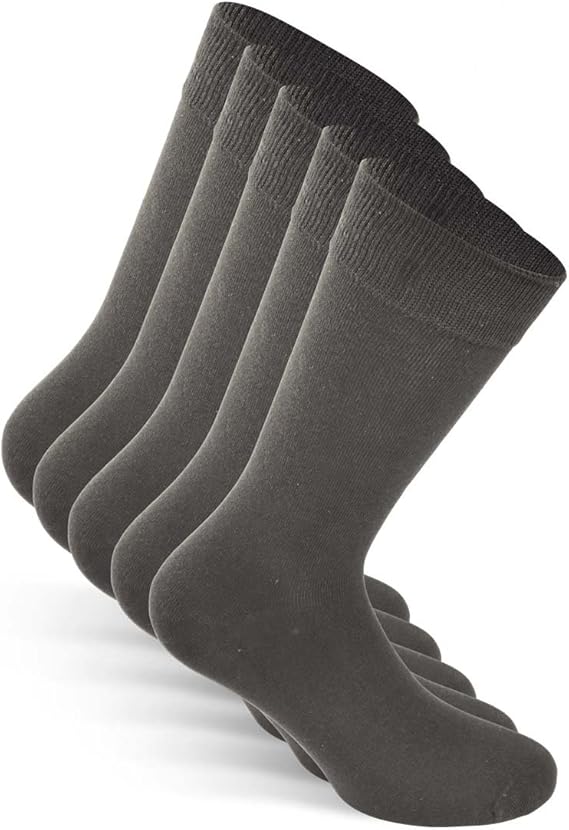 Snocks ® Herren Business Socken Lange Haltbarkeit Dank Bester Qualität (Ohne Fusseln), 03 Grau