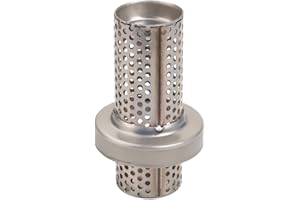 Larcele 60.5mm Motorcycle Exhaust Muffler Universal Motorbike Muffler Silencer Baffle Adjustable Removable XSQ-04 (Short)