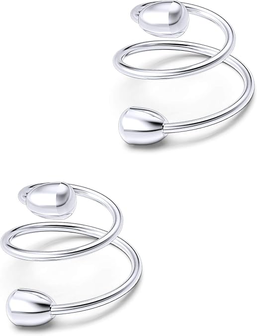 Ftovosyo NonPiercing Nipplerings for Women Adjustable Fake