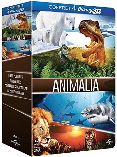 Animalia - Coffret - Ours polaires 3D + Dinosaures 3D, les géants de Patagonie + Prédateurs de l'océan 3D + Afrique sauvage 3D - Blu-ray3D