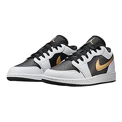 Air Jordan 1 Low Gradeschool White/Metallic