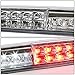 Auto Dynasty Dual Row LED Chrome 3rd Third Tail High Mount Stop Brake Light Cargo Lamp Compatible with Silverado Sierra GMT800 99-07