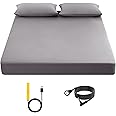Grounding Sheet, 90% Organic Cotton+10% Pure Silver Organic Fitted Grounded Sheet for Improved Sleep, Pain Relief - Earth Connected Bedding (Gray, Queen(60.1 * 80.4 * 15inch))