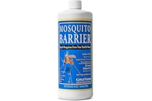 Mosquito Barrier Liquid Garlic Mosquito & Tick Repellent Concentrate, 946 mL – Professional Outdoor Treatment for Lawns, Land