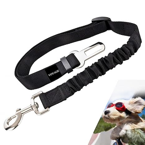 VOYAGE Premium Hunde Sicherheitsgurt Auto mit Doppelten Sicheren Haken und 2 Schichten hochdichten Nylongewebe, Hundesicherhe