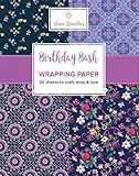 Vera Bradley Birthday Bash Wrapping Paper: 20 Sheets to Craft, Wrap & Love (Design Originals) 18-inch by 24-inch Patterns Perfect for Birthday Gifts, plus 20 Ready-to-Color Gift Cards & Wrapping Tips by Vera Bradley
