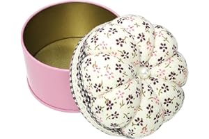 CCHUDE Pumpkin Shaped Pin Cushion Needle Cushion Box Cute Small Pincushion Sewing Needle Cushion Holder with Storage Box