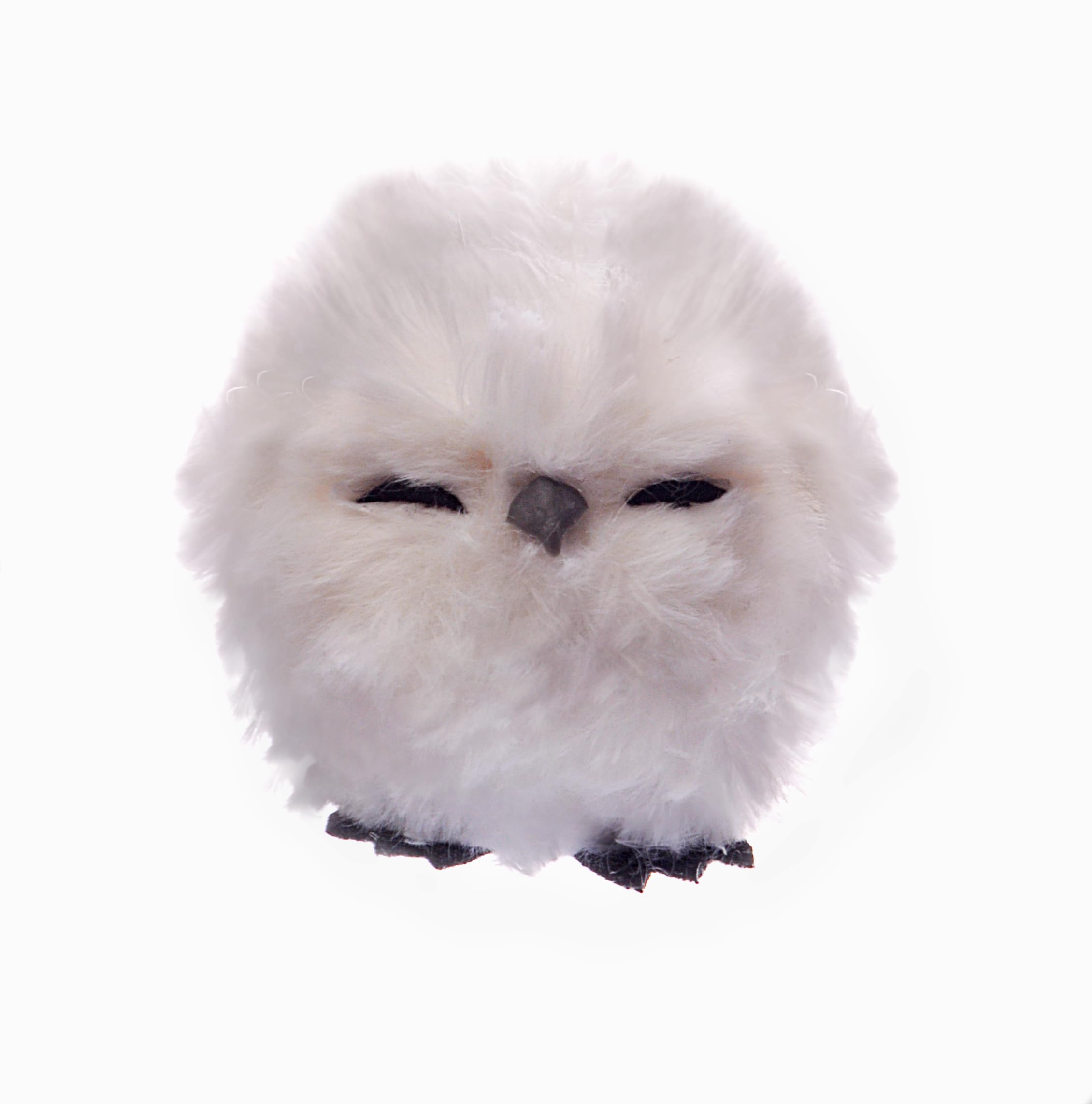 Owl Ball Cute (Ø7cm) hanging Christmas decoration, white