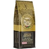 ROYAL KONA COFFEE - Medium Roast Ground Coffee, Toasted Coconut Flavor, 8 Ounce