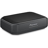 Pioneer TS-WX140DA Slim Compact Powered 8" Subwoofer 250W Max | Compact Active Sub with Built-In Amp for Easy Bass Upgrade, High-Level Input, Works with Most Factory or Aftermarket Radios