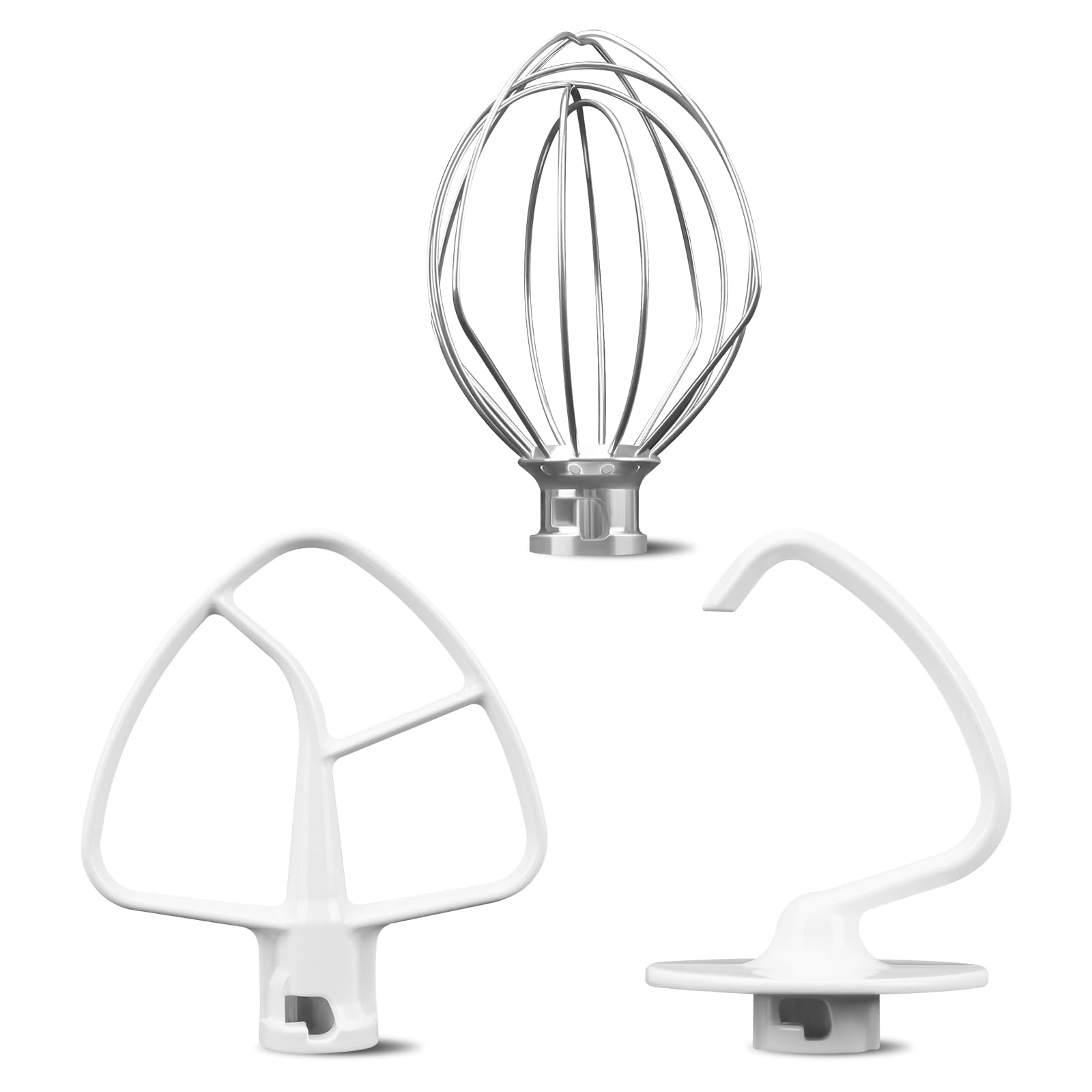 Photo 1 of [2025 NEW] Stainless Steel K45DH Coated Anti-Stick Dough Hook & K45WW Wire Whip & K45B Coated Flat Beater Stand Mixer Accessories For Kitchen Tilt-Head Aid Stand Mixer by puxyblue