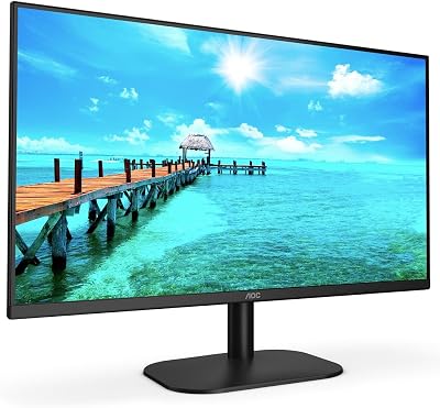 AOC 27B2AM 27 inch FHD 1080p 75Hz VA Frameless Monitor Speakers HDMI VGA Black
