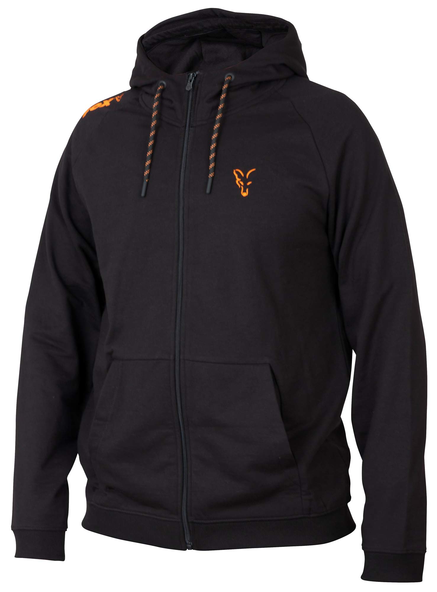 Fox Lightweight Hoody Black/Orange Full Zip (XXL)