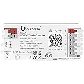 GLEDOPTO Matter RGBCCT LED Controller 20A Current Max for PWM Analog LED Strip Light APP Voice Control RGBW RGB Dimmable Work with Homekit Google Amazon Echo Alexa (Matter Hub Required)