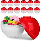 JOINPAYA 50pcs Vending Spheres: Gumball Machine Empty Round Plastic Container Fillable Balls for Party Prize (2.55inch)