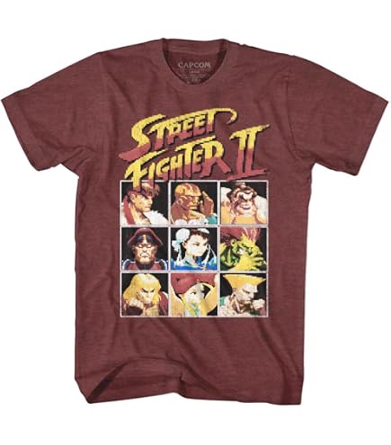 Amazon.com: Street Fighter II Gaming 1991 Adult White Short Sleeve